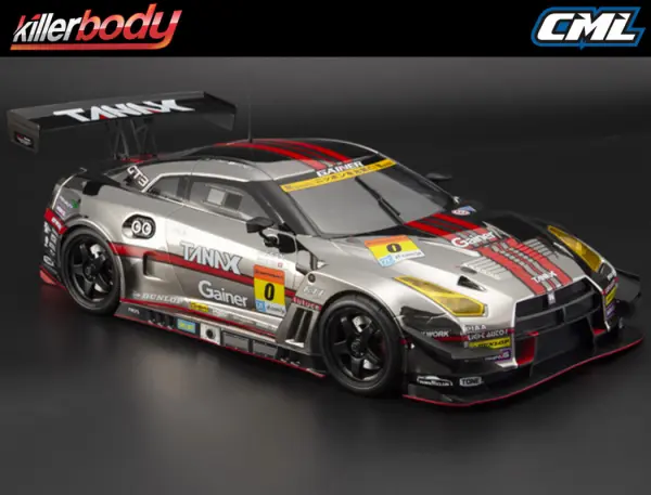 Killer Body Gainer Tanax Nissan GT-R Nismo R35 Clear Unpainted 195mm Bodyshell — image 5 of 7
