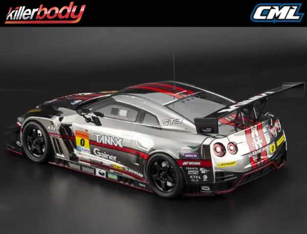 Killer Body Gainer Tanax Nissan GT-R Nismo R35 Clear Unpainted 195mm Bodyshell — image 6 of 7