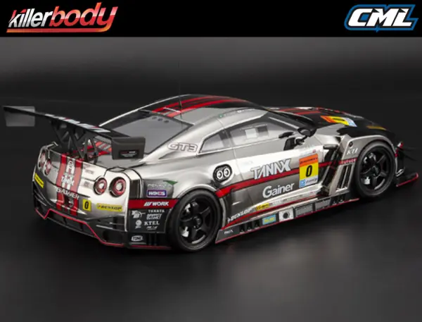 Killer Body Gainer Tanax Nissan GT-R Nismo R35 Clear Unpainted 195mm Bodyshell — image 7 of 7