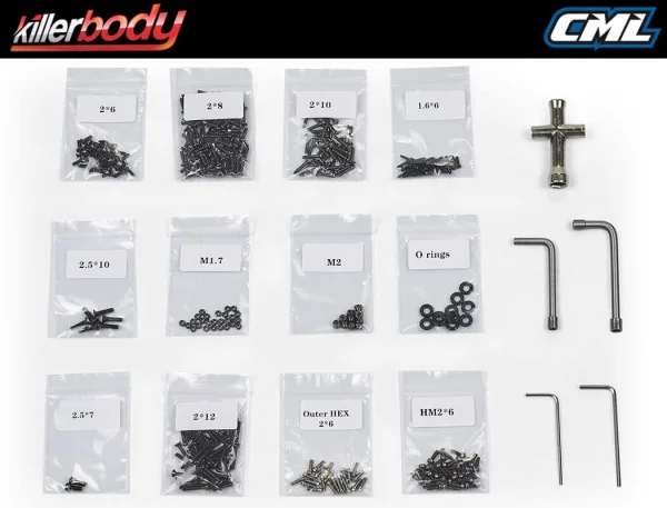 Killer Body Mercury Chassis Kit Fits Kb48601 Toyota Lc70 Body