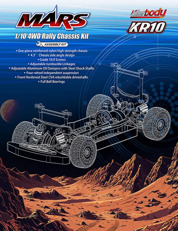 Killer Body Mars KR10 Chassis Kit — image 2 of 9