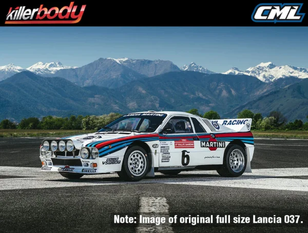 Killer Body Lancia 037 190mm Finished Body Rally