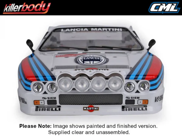 Killer Body Lancia 037 190mm Clear Body Rally