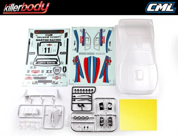 Killer Body Lancia 037 190mm Clear Body Rally