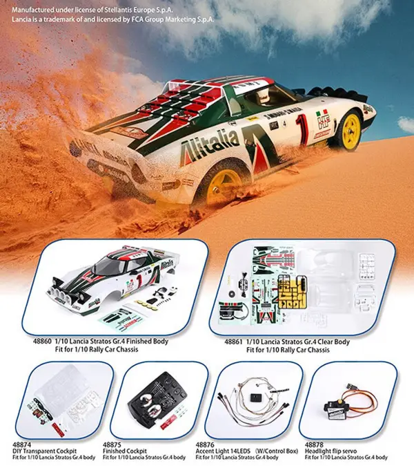 Killer Body Lancia Stratos Gr.4 1:10 Clear Body — image 6 of 6