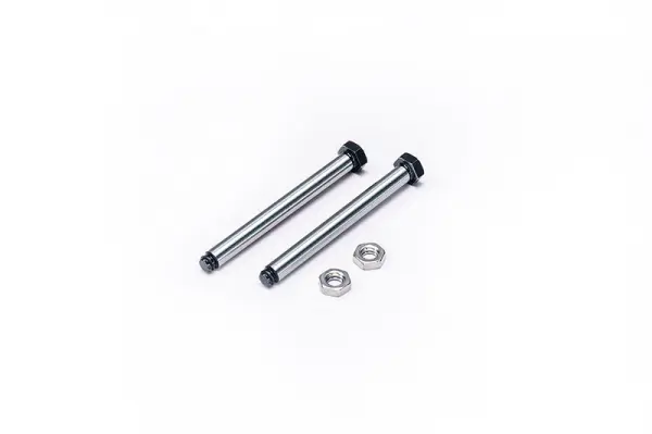 Koswork AE RC10 Rear Outer 34.8mm Hardened Hinge Pin w/nuts (2) — image 4 of 4