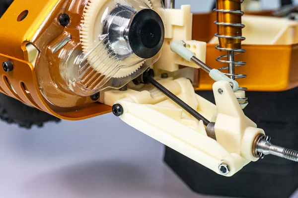 Koswork AE RC10 Rear Inner 58.2mm Hardened Hinge Pin w/locknuts (2) — image 2 of 3