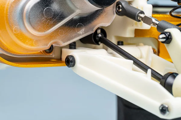 Koswork AE RC10 Rear Inner 58.2mm Hardened Hinge Pin w/locknuts (2) — image 3 of 3