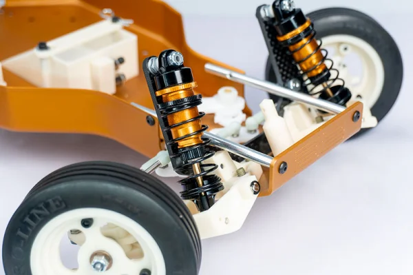 Koswork RC10 Big Bore 12mm Buggy Shock Set (F&R) (4) Gold/Black — image 3 of 4