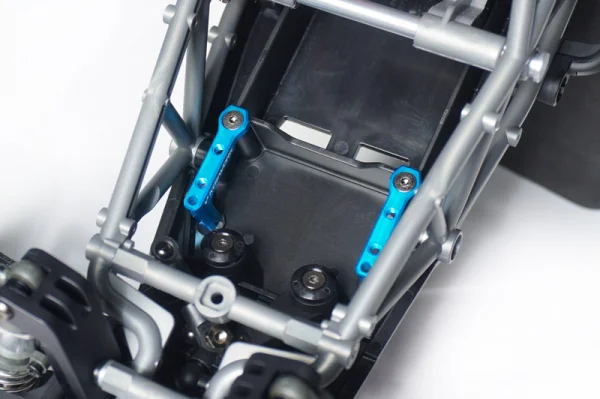 Koswork Tamiya BBX Servo Mount BB-01 Blue (2) — image 4 of 4