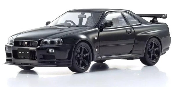 Kyosho 1:43 Nissan Skyline R34 GT-R V-Spec II Black Pearl — image 1 of 5
