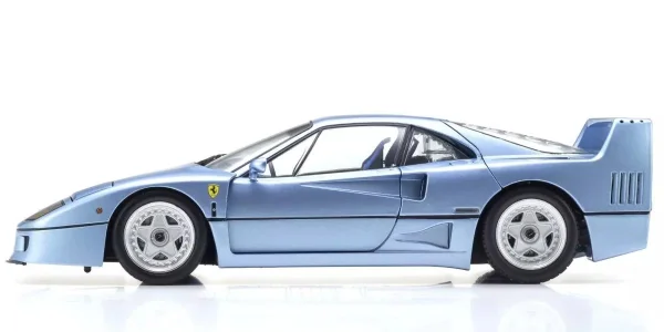 Kyosho 1:18 Ferrari F40 Light Blue Metallic 1987 Die-Cast Collection — image 3 of 7