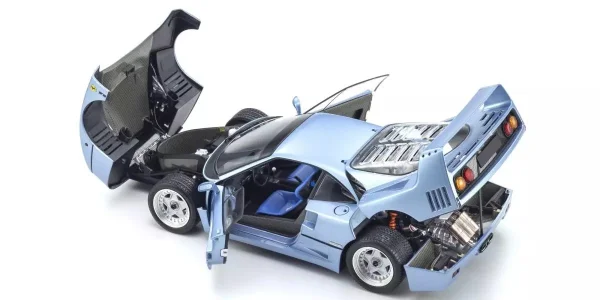 Kyosho 1:18 Ferrari F40 Light Blue Metallic 1987 Die-Cast Collection — image 4 of 7