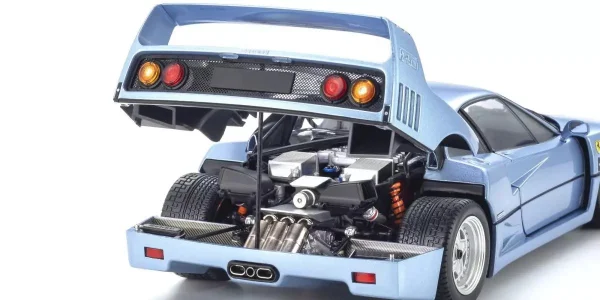 Kyosho 1:18 Ferrari F40 Light Blue Metallic 1987 Die-Cast Collection — image 7 of 7