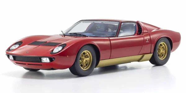 Kyosho 1:12 Lamborghini Miura P400 1968 Red/Gold — image 1 of 5