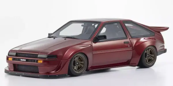 Kyosho 1:18 Samurai Collection Toyota Trueno AE86 Khyzyl Saleem Red &mdash; image 5 of 5