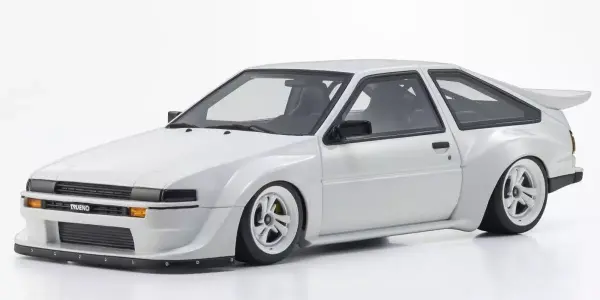 Kyosho 1:18 Samurai Collection Toyota Trueno AE86 Khyzyl Saleem White &mdash; image 6 of 7
