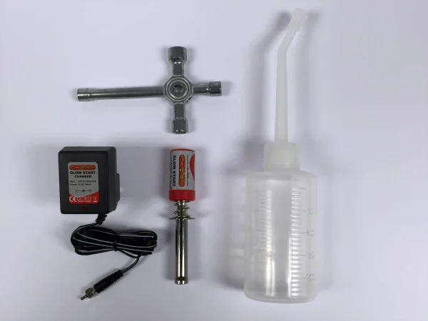 Nitro Starter Set- Includes Glowstarter and Charger, Fuel Bottle and Plug Spanner