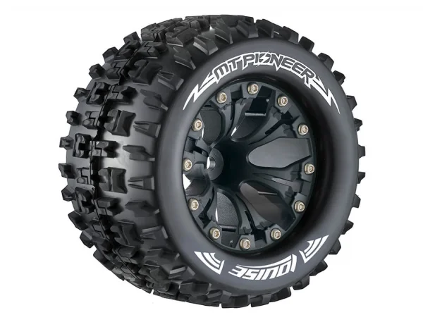 Louise RC MT-Pioneer 1:10 Soft Tyres On Offset Black 2.8 Wheels (2) — image 3 of 3