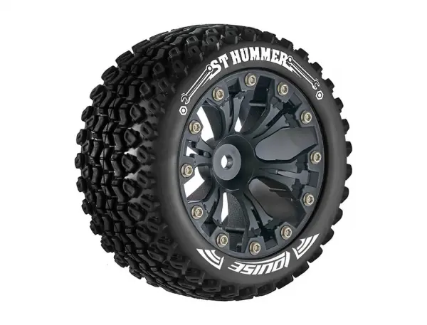 Louise RC ST-Hummer 1:10 Soft Tyres On Black 2.8 Wheels (2) &mdash; image 2 of 2
