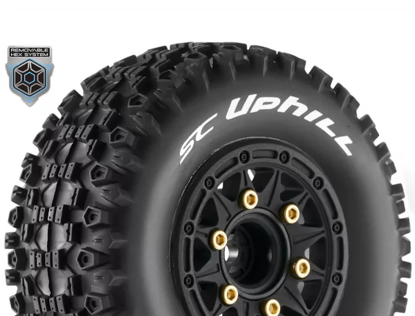 Louise RC SC-Uphill 1:10 Fr Soft Black 12 - 14 - 17mm Removabl