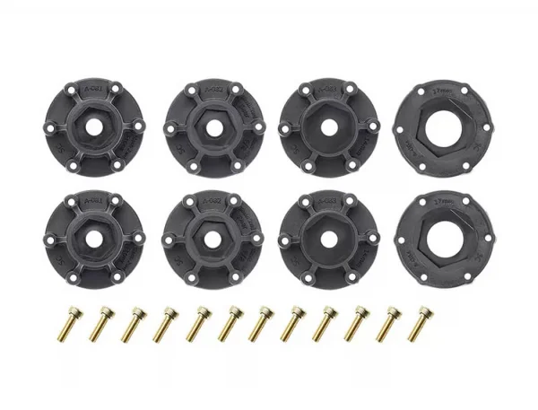 Louise RC MT-Rocket Tyres Pre Glued on Black Wheels With Adjustable 12/14/17mm Hex (2)