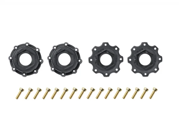 Louise RC MFT MT-Rocket Tyres on Black 17mm Hex Wheels (2)