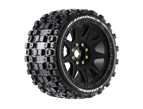 Louise RC MFT MT-Uphill Tyres on Black 17mm Hex Wheels (2) — image 1 of 4