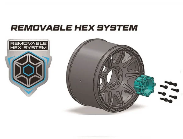 Louise RC MFT MT-Uphill Tyres on Black 17mm Hex Wheels (2) — image 3 of 4