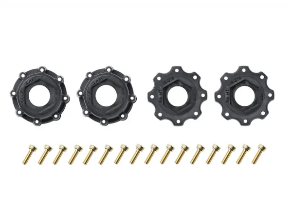 Louise RC MFT MT-Mallet Tyres on Black 17mm Hex Wheels (2)