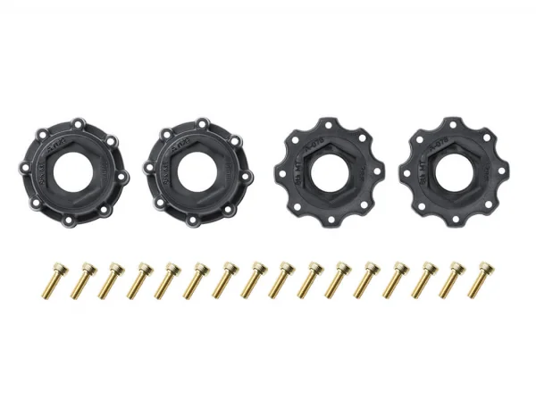 Louise RC MFT MT-Cyclone Tyres on Black 17mm Hex Wheels (2)