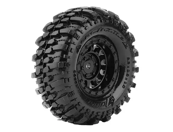 Louise RC CR Champ Micro Crawler Pre Mounted 1.0 Tyres on Black Wheels (2) — image 2 of 2