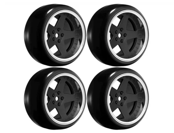 Louise RC 1:10 Drift 2 - 4 - 6 - 8mm Offset Set 6 S/Matte Black