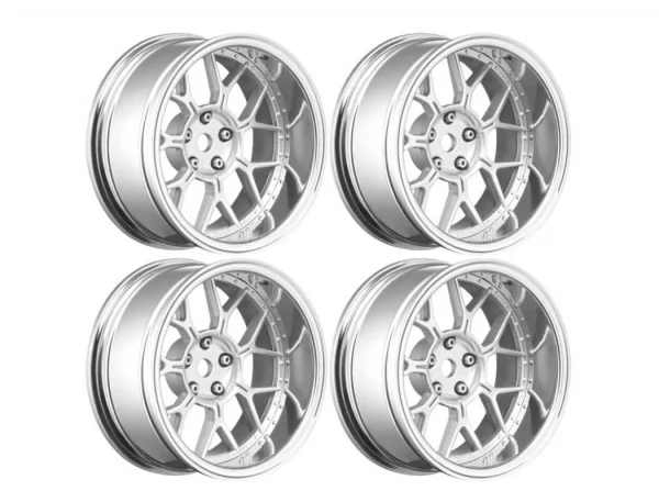 Louise RC 1:10 Drift 2 - 4 - 6 - 8mm Offset Wheels 14 /Matte Silve