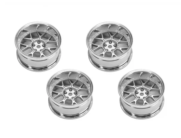 Louise RC 1:10 Drift 2 - 4 - 6 - 8mm Offset Wheels 14 /Matte Silve