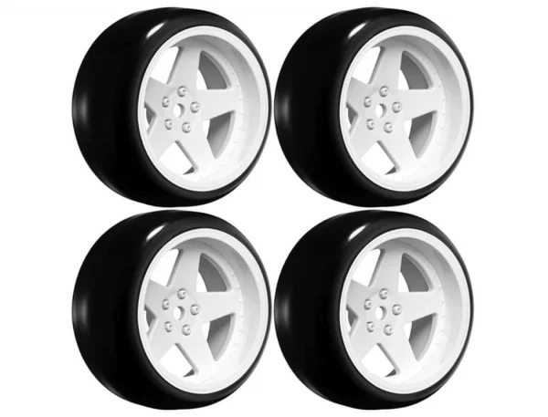 Louise RC 1:10 Drift 2 - 4 - 6 - 8mm Offset Set 6 S/Gloss White