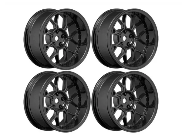 Louise RC 1:10 Drift 2 - 4 - 6 - 8mm Offset Wheels 14 /Gloss Black