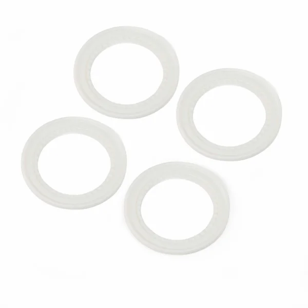 Snap-in Beadlock Rings - White (4): LMT 2.0