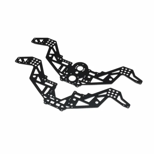 Chassis Plate Set V2 - Black: Mini LMT Megalodon