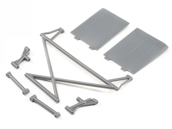 Rear Tower Support - X-Bar - Mud Guards - Gray: Rock Rey