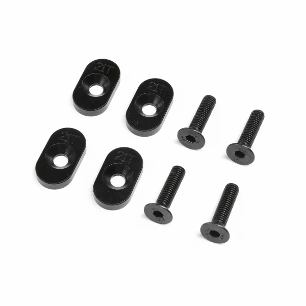 EngineMountInsert And Screws 21T - Black(4): DBXL 2.0