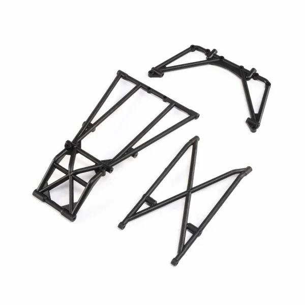 Rear Cage and Hoop Bars - Black: LMT