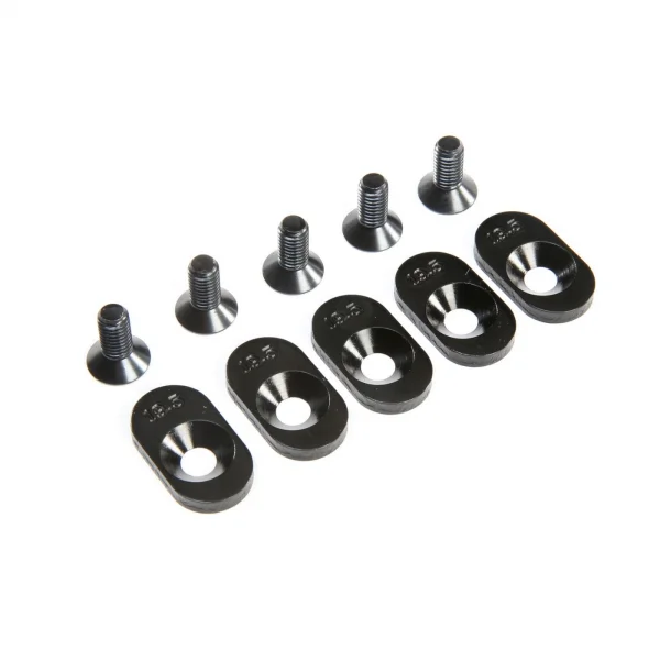 EngineMntInsert Screws - Black - 19.5T(5): 5ive-T 2.0