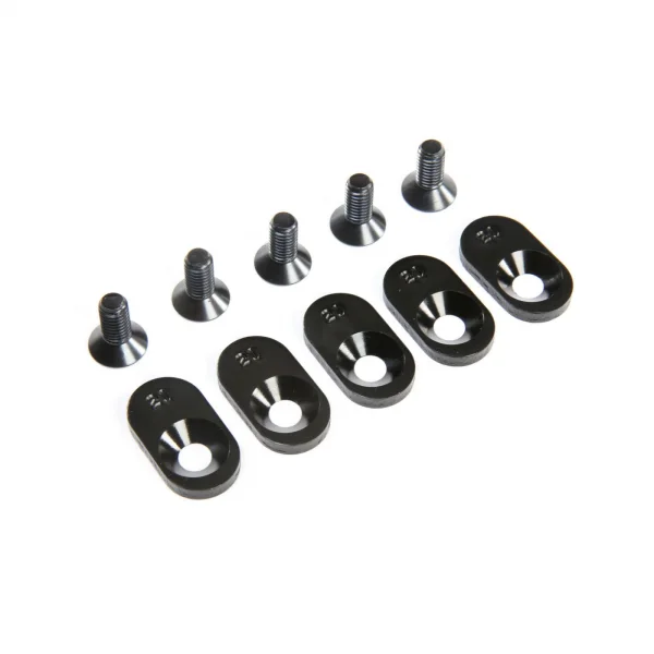 EngineMntInsert Screws - Black - 21T(5): 5ive-T 2.0