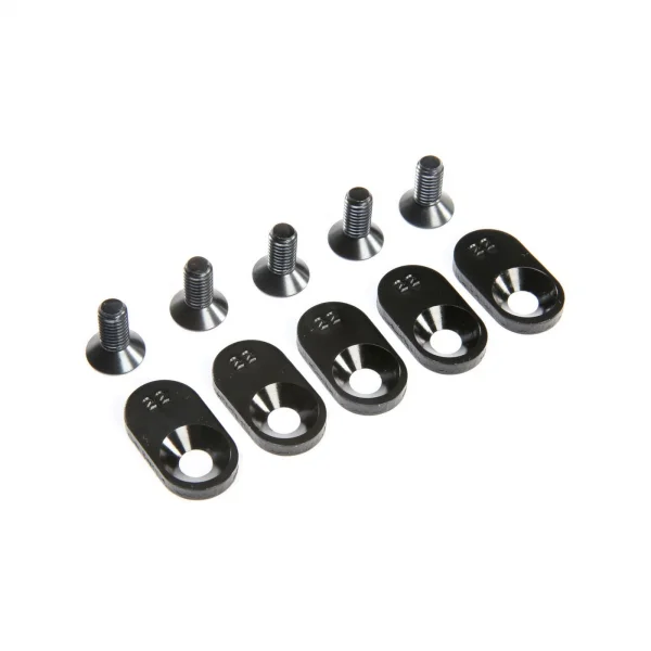 EngineMntInsert Screws - Black - 22T(5): 5ive-T 2.0
