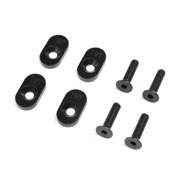 EngineMountInsert And Screws 19T - Black(4): DBXL 2.0