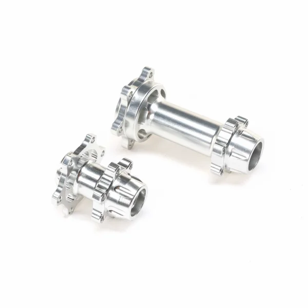 Aluminium Hub Set - Machined - Silver : Promoto-MX