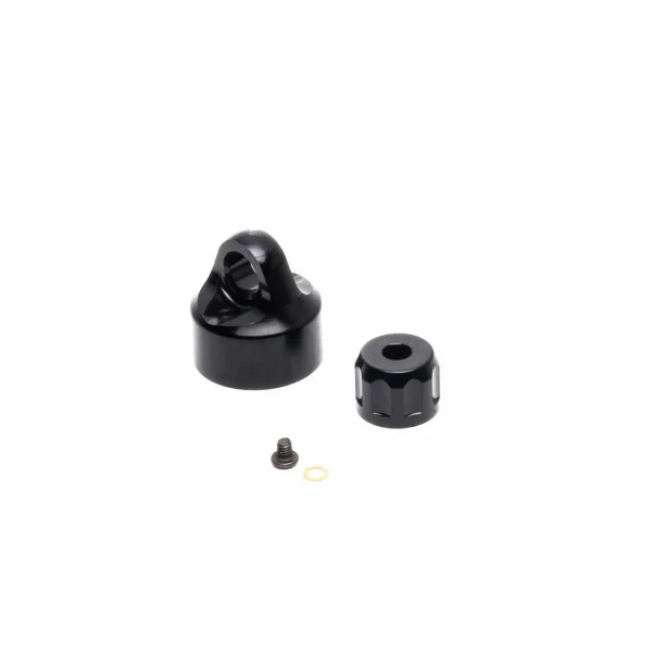Shock Cap Set - Aluminium - Black: Promoto-MX