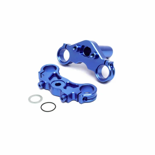 Aluminium Triple Clamp Set - Blue: Promoto-MX