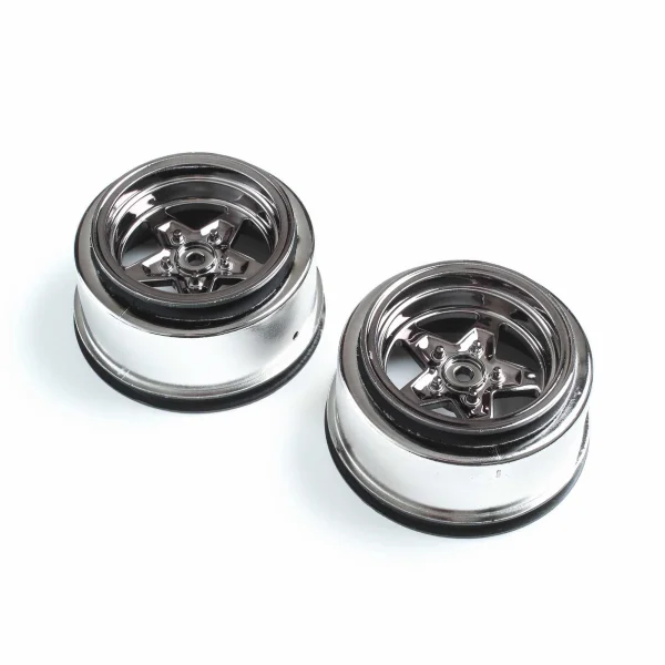 Rear Wheel - Black Chrome (2): 22S Drag